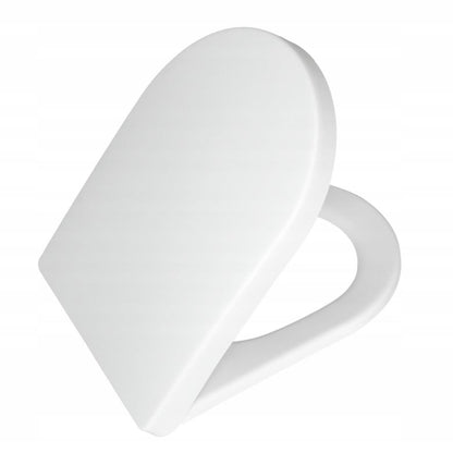 Toiletsæde Hvidt Polypropylen Softclose U-Form Hurtigudløsning 36x47 cm