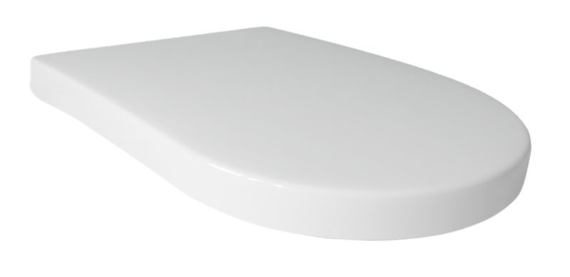 Toiletsæde Hvidt Polypropylen Softclose U-Form Hurtigudløsning 36x47 cm