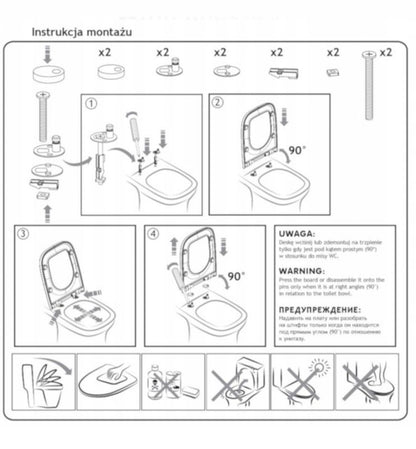 Toiletsæde Duroplast Grå Mat Blødt Lukkende 42 cm