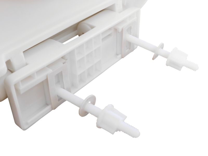 Toiletsæde Universal Owal Hvid Polypropylen Soft Close 37x44 cm