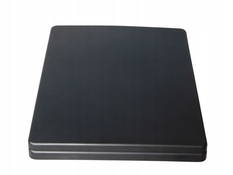 Toiletsæde Lorida Black Mat Duroplast Antimikrobiel 44x34 cm