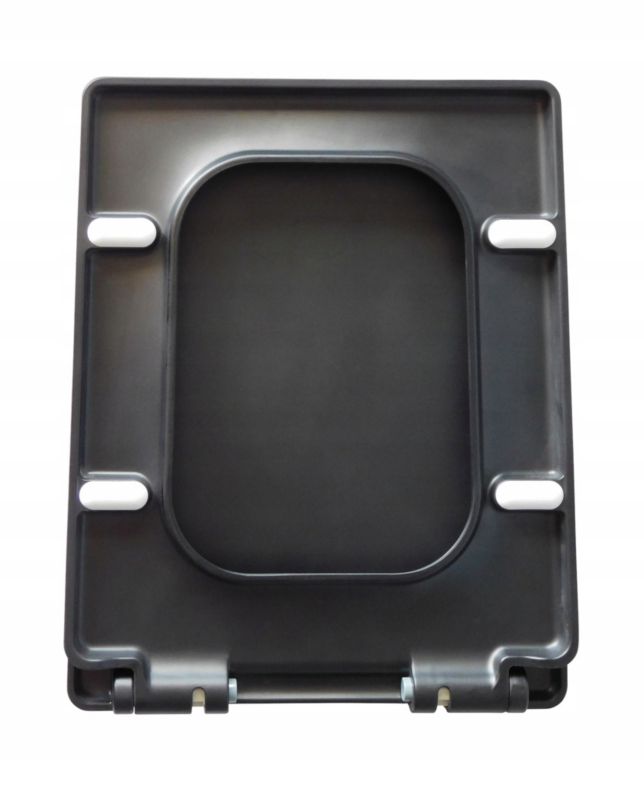 Toiletsæde Lorida Black Mat Duroplast Antimikrobiel 44x34 cm
