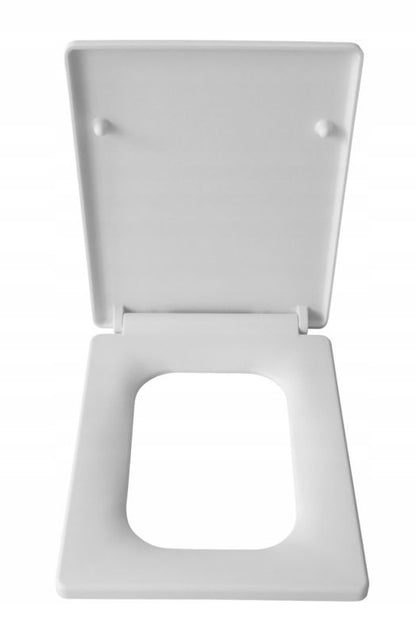 Toiletsæde LORIDA Rektangulært Duroplast Hvid 1 stk.