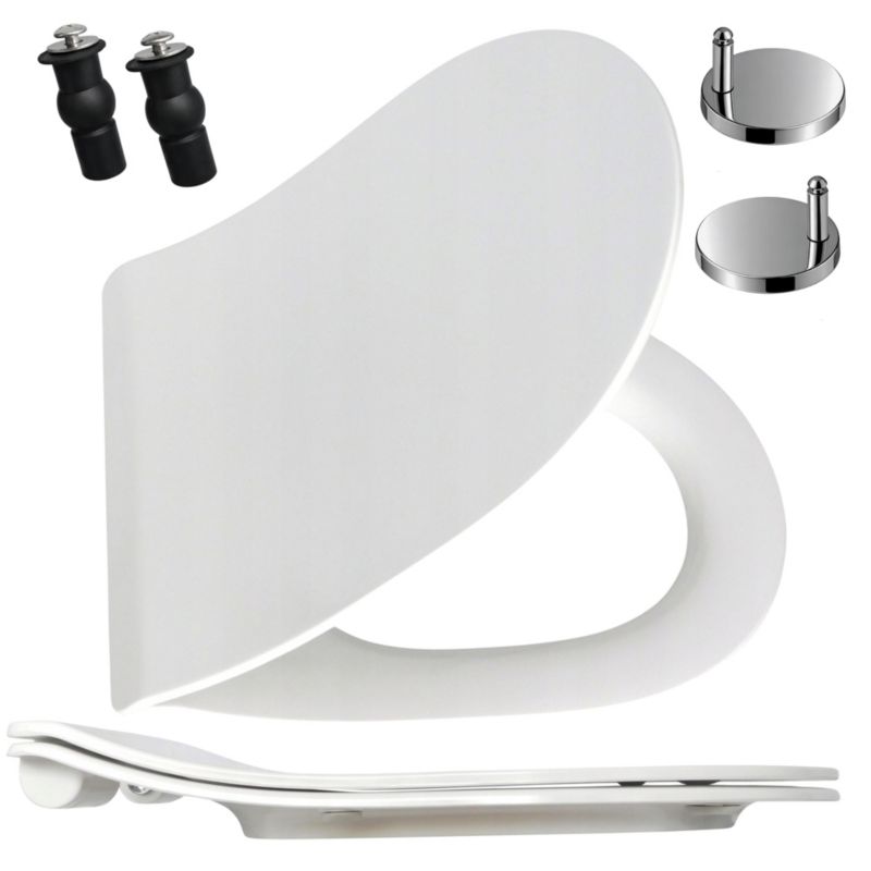 Toiletsæde Estiva N Slim Hvid Duroplast 36,5 x 45,5 cm