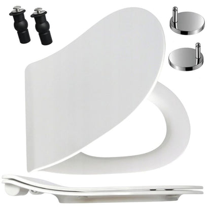 Toiletsæde Estiva N Slim Hvid Duroplast 36,5 x 45,5 cm