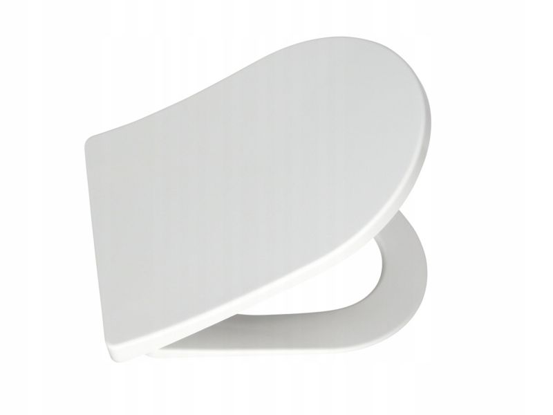 Toiletsæde Duroplast Hvidt Universal 36x44 cm Blødt Luk