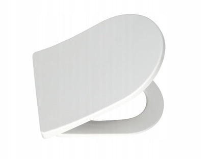 Toiletsæde Duroplast Hvidt Universal 36x44 cm Blødt Luk