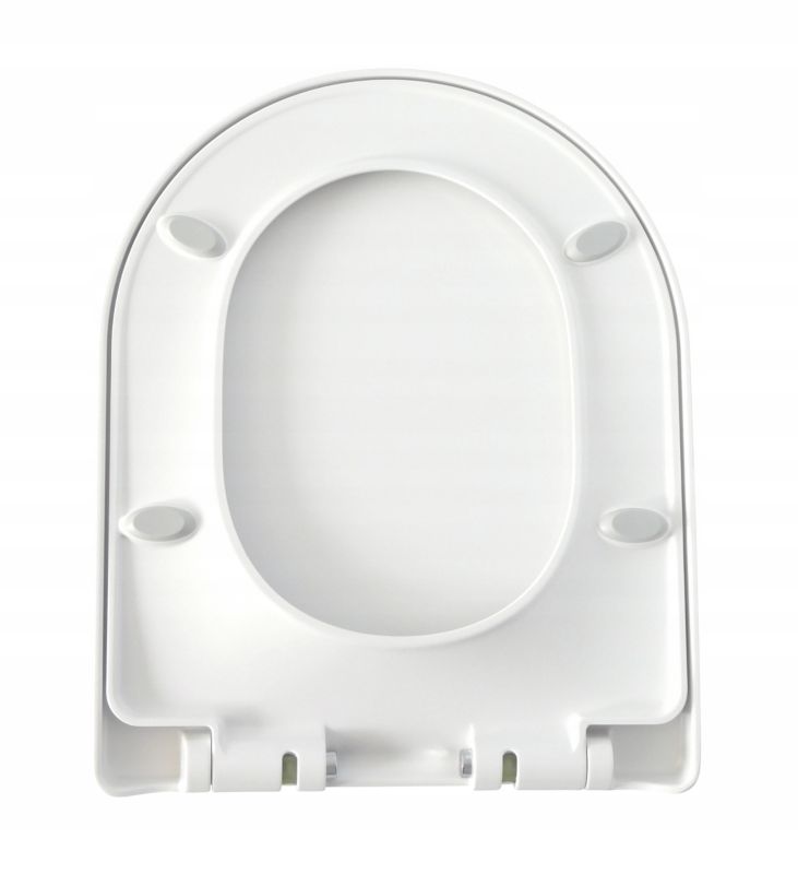 Toiletsæde Duroplast Hvidt Universal 36x44 cm Blødt Luk