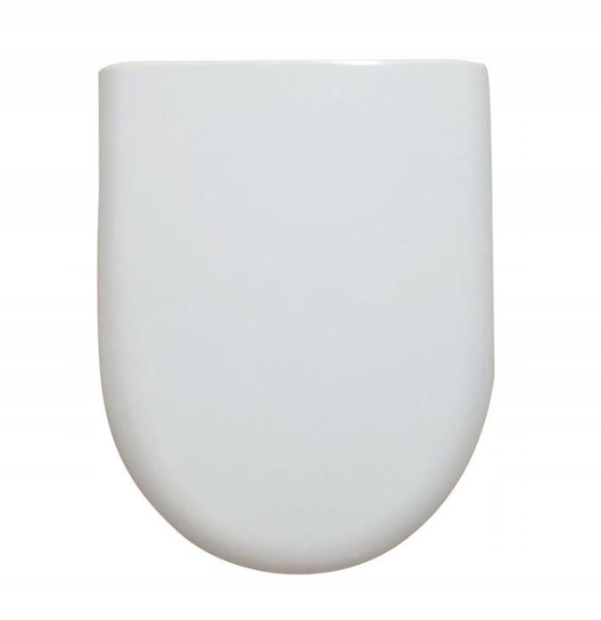 Toiletsæde Owal Duroplast Hvid 44x36 cm Blødt Luk 1 stk.