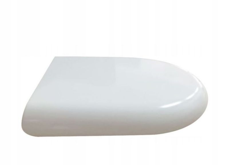 Toiletsæde Owal Duroplast Hvid 44x36 cm Blødt Luk 1 stk.
