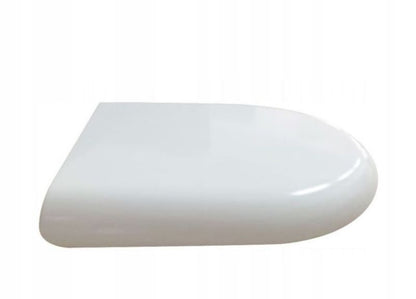 Toiletsæde Owal Duroplast Hvid 44x36 cm Blødt Luk 1 stk.