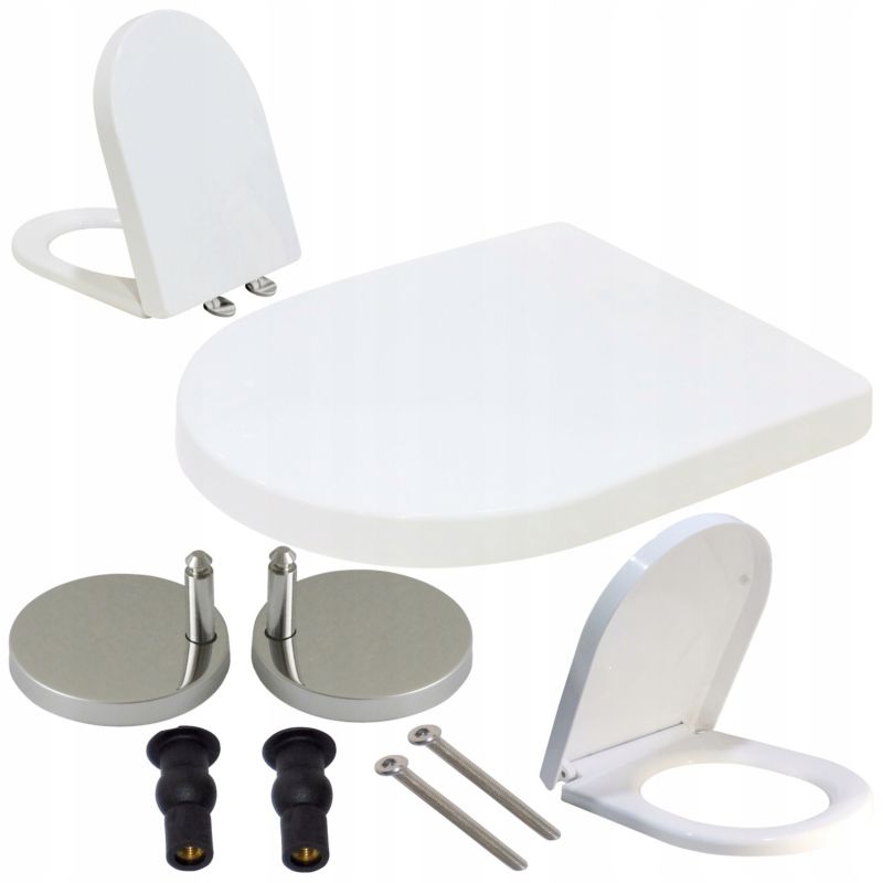 Toiletsæde U-formet Hvid Polypropylen 36x42,5 cm 5901811584978
