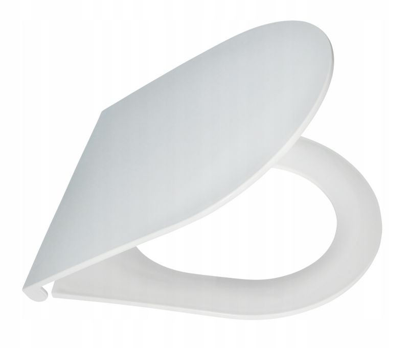 Toiletsæde U-formet Hvid Polypropylen med Softclose 43 x 36 cm