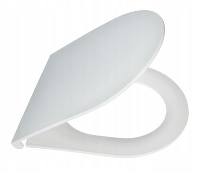Toiletsæde U-formet Hvid Polypropylen med Softclose 43 x 36 cm