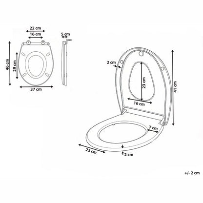 Toiletsæde Fagnano 2-i-1 Duroplast Hvid Soft-Close 1 stk.