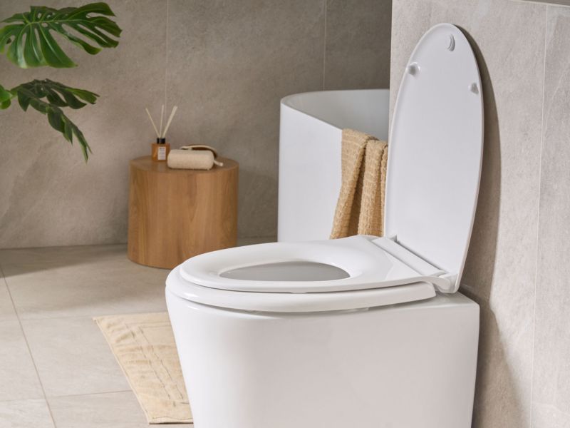 Toiletsæde Fagnano 2-i-1 Duroplast Hvid Soft-Close 1 stk.