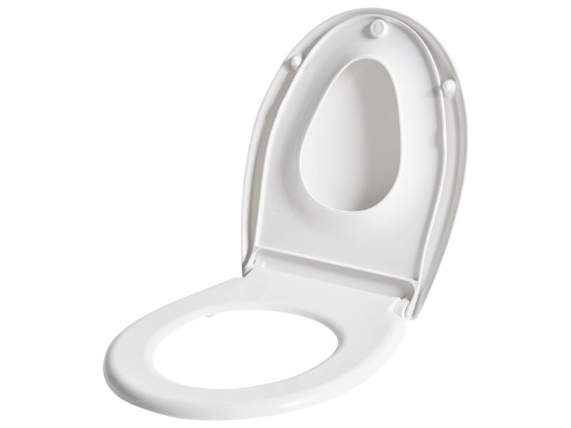 Toiletsæde Fagnano 2-i-1 Duroplast Hvid Soft-Close 1 stk.