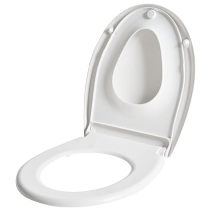 Toiletsæde Fagnano 2-i-1 Duroplast Hvid Soft-Close 1 stk.