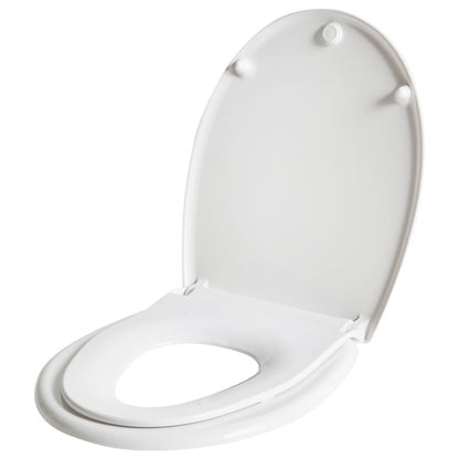 Toiletsæde Fagnano 2-i-1 Duroplast Hvid Soft-Close 1 stk.