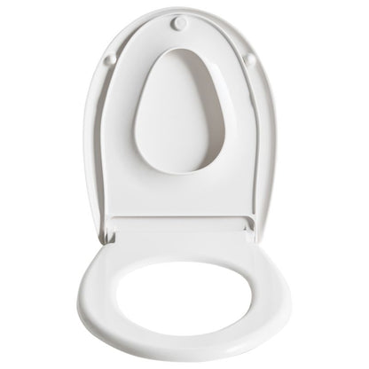 Toiletsæde Fagnano 2-i-1 Duroplast Hvid Soft-Close 1 stk.