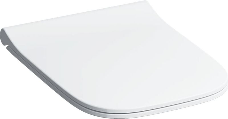 Toiletsæde Slim Smyle Square Antibakteriel Duroplast Hvid 1 stk.