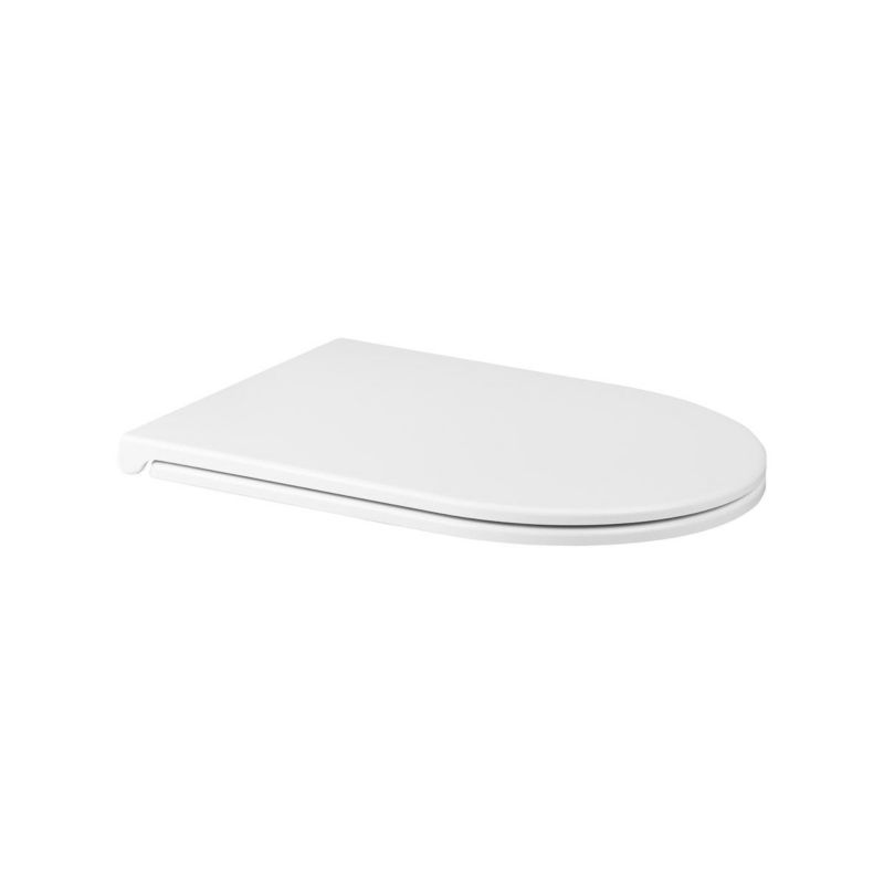 Toiletsæde Hagser Beno Hårdt Langsomt Lukkende Hvid Duroplast Quick-Release 1 stk.