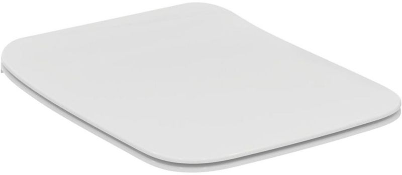 Toiletsæde Strada II Thin Hvid Duroplast Soft Close Easy Take Off 37x45 cm