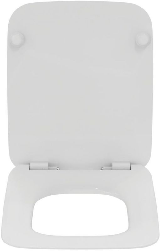 Toiletsæde Strada II Thin Hvid Duroplast Soft Close Easy Take Off 37x45 cm