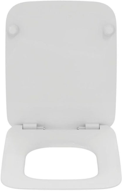 Toiletsæde Strada II Thin Hvid Duroplast Soft Close Easy Take Off 37x45 cm