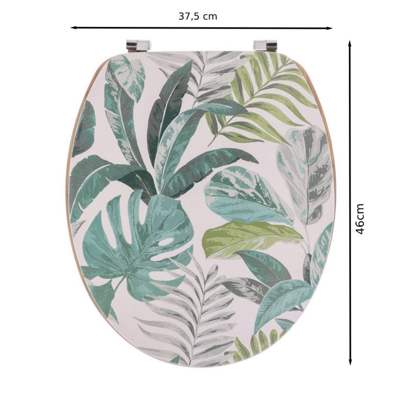 Toiletsæde Jardin med Bladmønster Multifarvet 46 cm 1 stk.