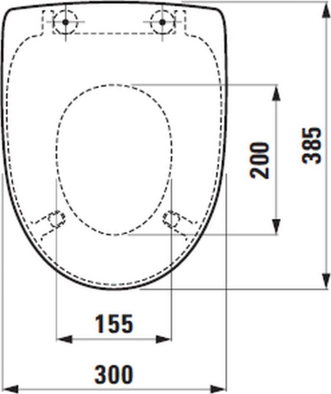 Toiletsæde Laufen FloraKids Hvid Antibakteriel Børnevenlig 38,5x30,2 cm