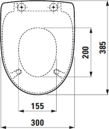 Toiletsæde Laufen FloraKids Hvid Antibakteriel Børnevenlig 38,5x30,2 cm