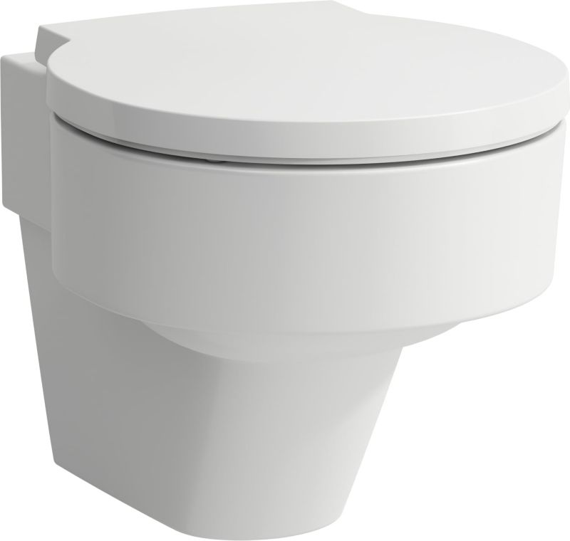 Toiletsæde Val Rundt Hvidt Duroplast Quick-Release 1 stk.