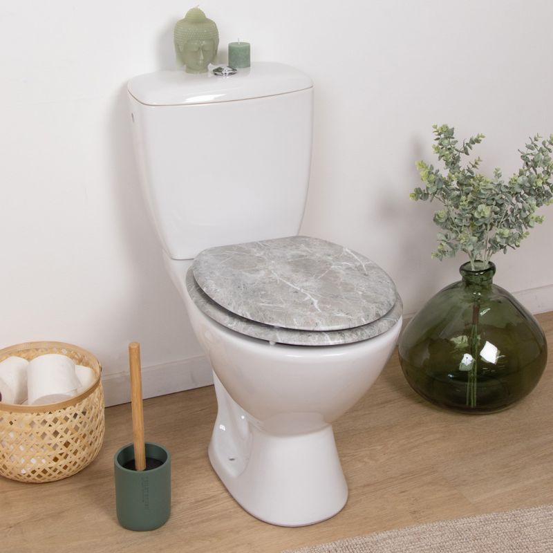 Toiletsæde Marmor Grå 44 cm Universal