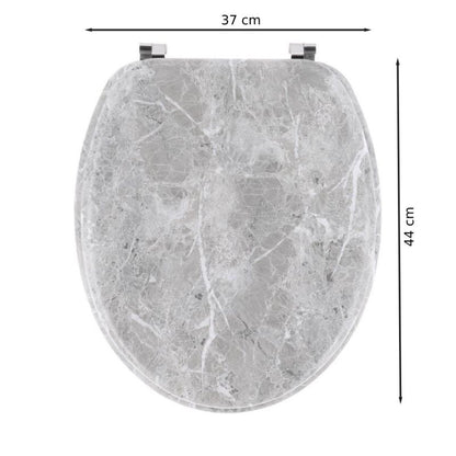 Toiletsæde Marmor Grå 44 cm Universal