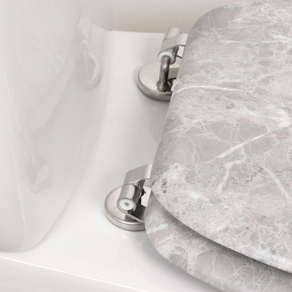 Toiletsæde Marmor Grå 44 cm Universal