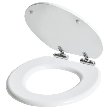 Toiletsæde Mazaruni MDF Hvid Softclose Quick-Release