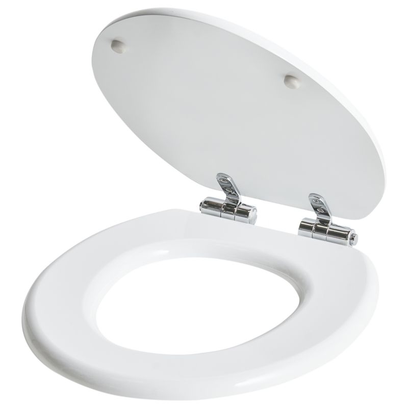 Toiletsæde Mazaruni MDF Hvid Softclose Quick-Release