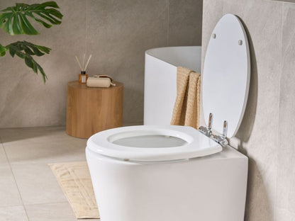 Toiletsæde Mazaruni MDF Hvid Softclose Quick-Release