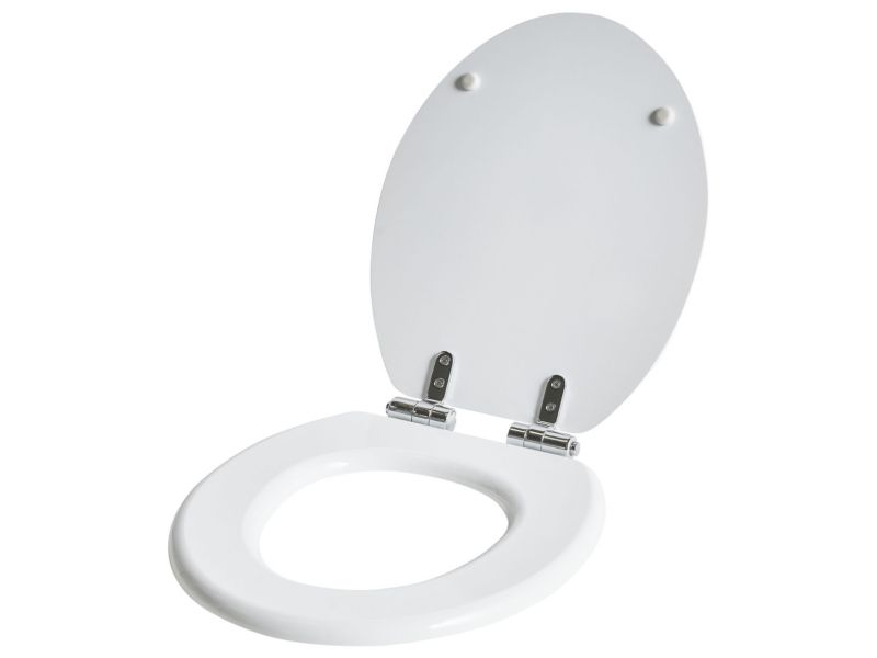 Toiletsæde Mazaruni MDF Hvid Softclose Quick-Release