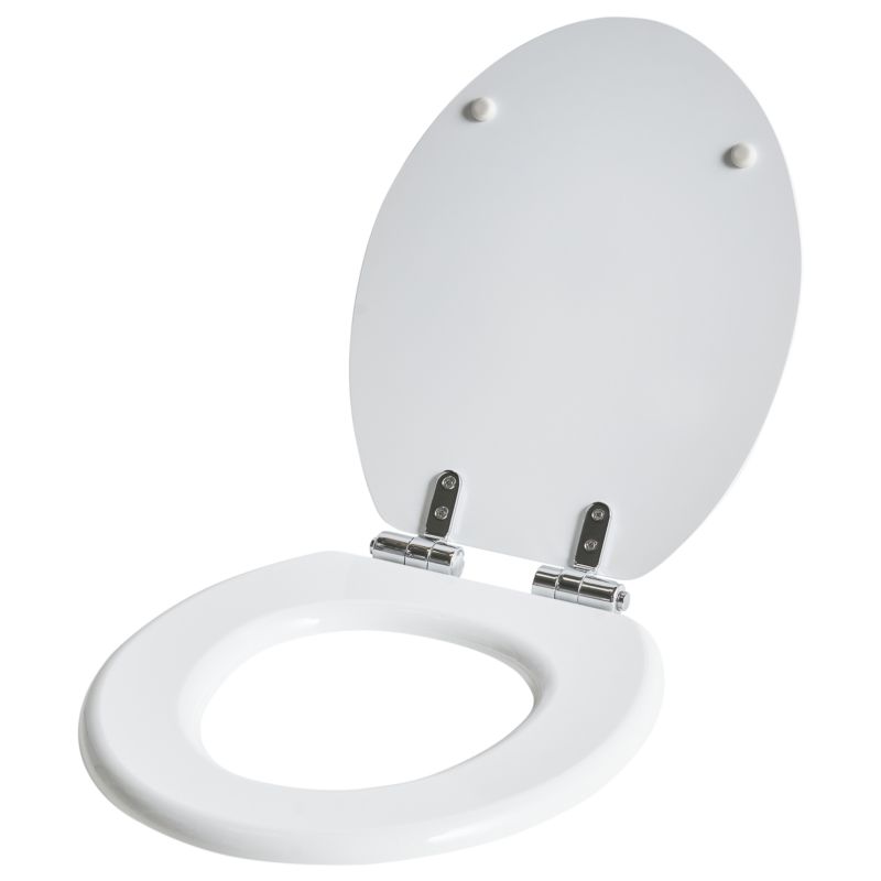 Toiletsæde Mazaruni MDF Hvid Softclose Quick-Release