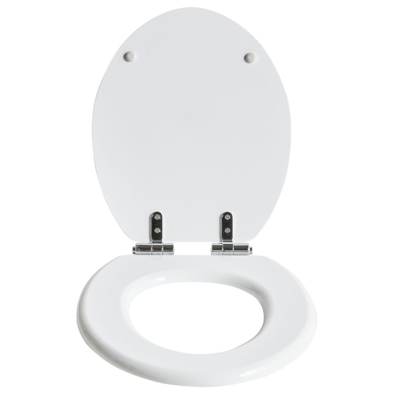Toiletsæde Mazaruni MDF Hvid Softclose Quick-Release