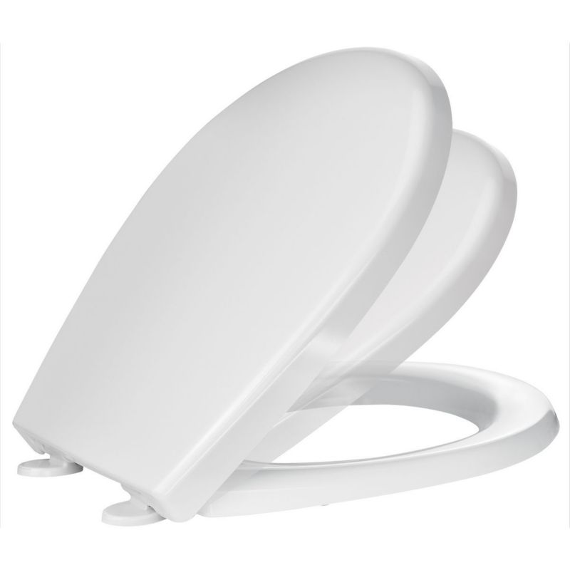 Toiletsæde i Duroplast Hvid Antibakteriel 43,3 x 37 cm
