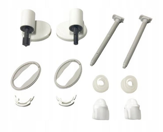 Toiletsæde i Duroplast Hvid Antibakteriel 43,3 x 37 cm