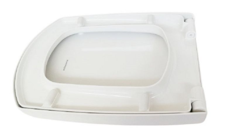 Toiletsæde Hvid Duroplast Antibakteriel 43 x 35 cm