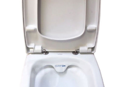 Toiletsæde Hvid Duroplast Antibakteriel 43 x 35 cm