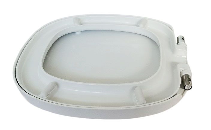 Toiletsæde Duroplast Antibakteriel Aftagelig Hvid 43x36 cm
