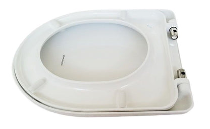 Toiletsæde Duroplast Antibakteriel 44x36 cm Hvid med Metalhængsler