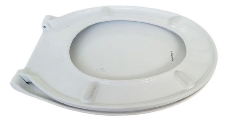Toiletsæde Duroplast Antibakterielt Hvidt 45,1x37 cm 160 kg