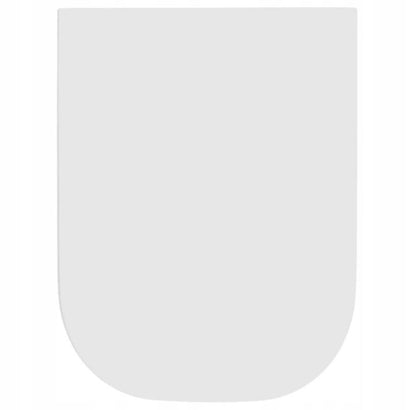 Toiletsæde med Blødt Luk Duroplast Antibakteriel 46 x 35 cm Hvid